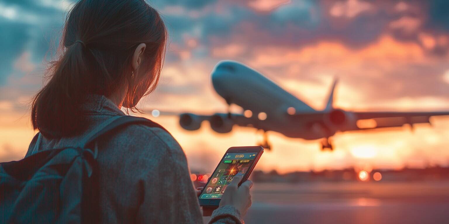 Woman playing Lucky Jet at BD9